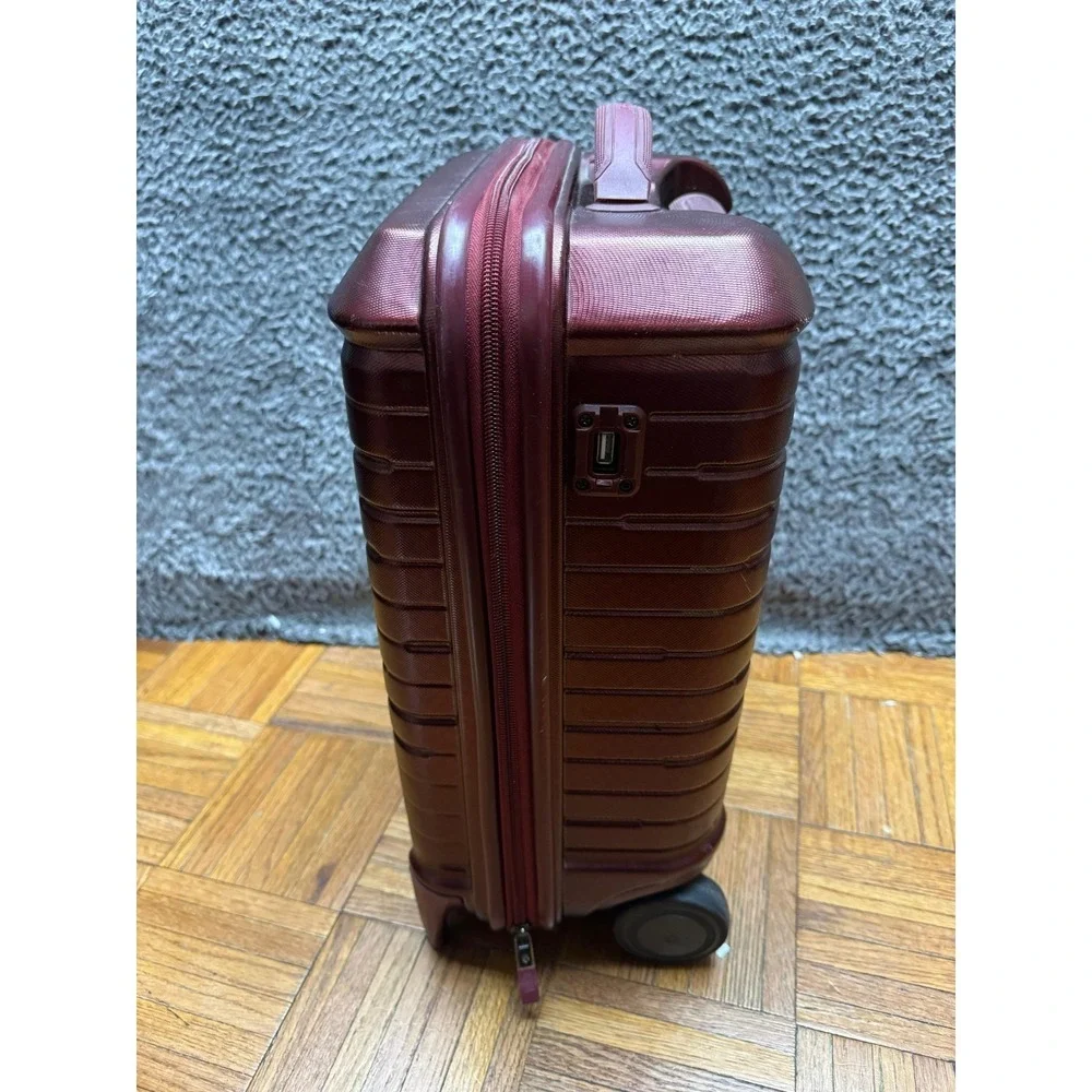 Samsonite Silhouette 16‎ Hardside Spinner Under-Seat Wheeled Luggage Burgundy